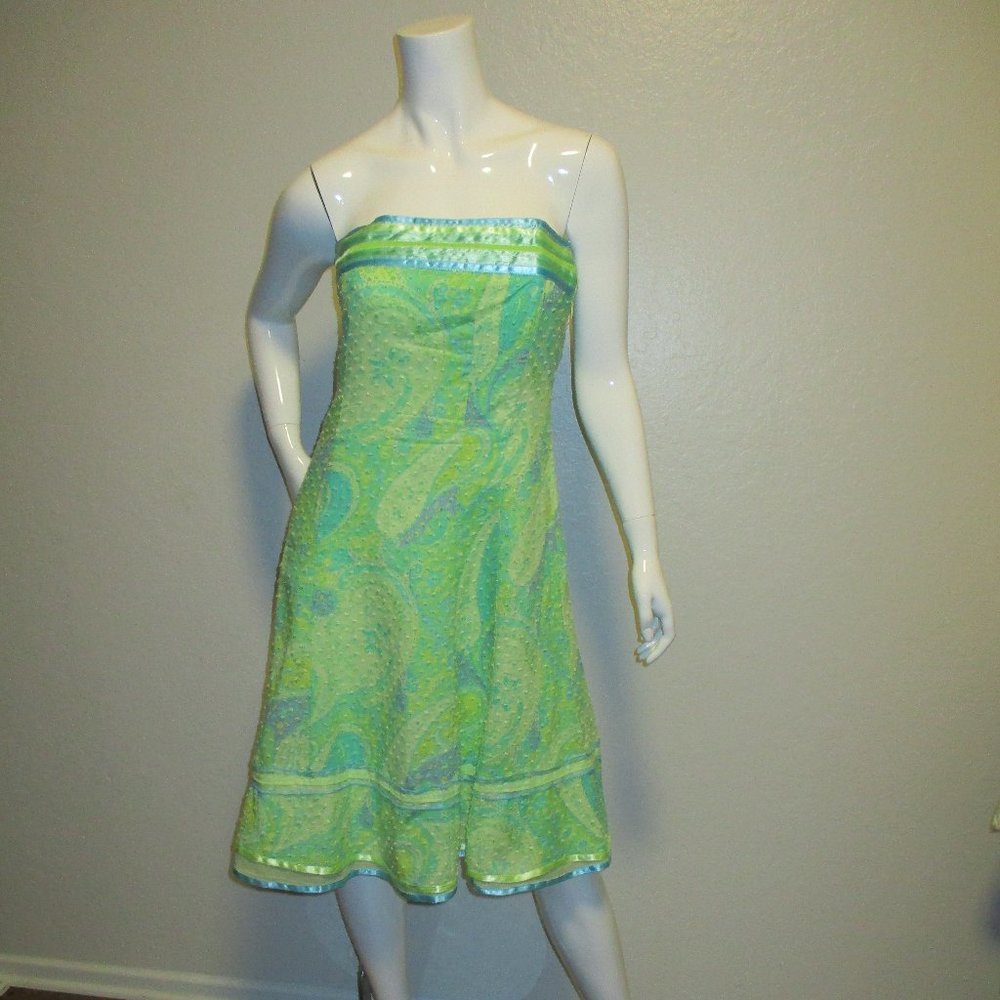 Cynthia Steffe Vintage Multicolored Medium Backless Dress -- Final Price